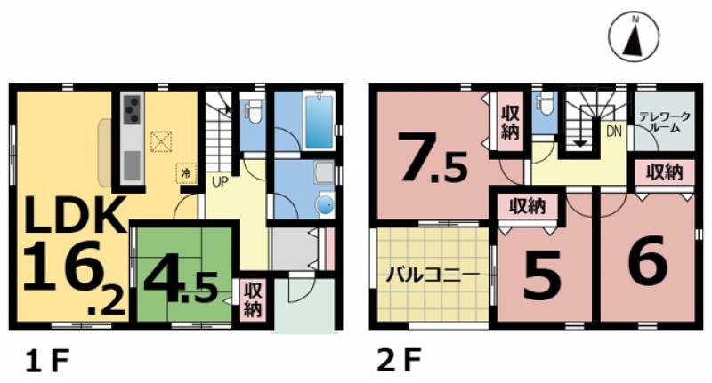 松山市西長戸町 一戸建 の間取り画像