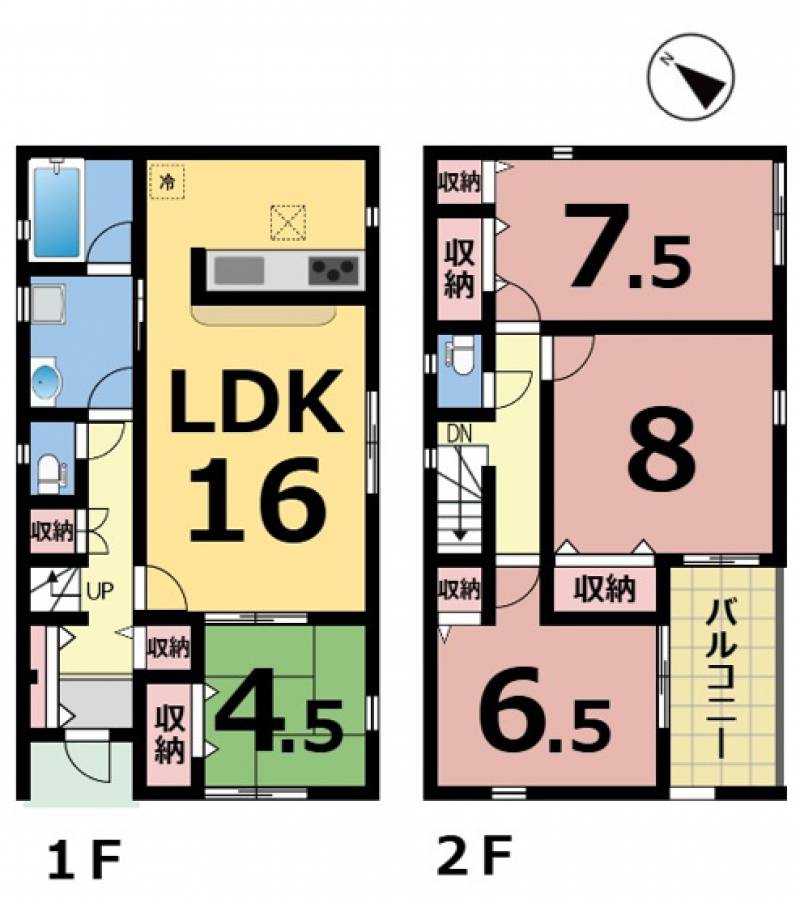 松山市西長戸町 一戸建 の間取り画像