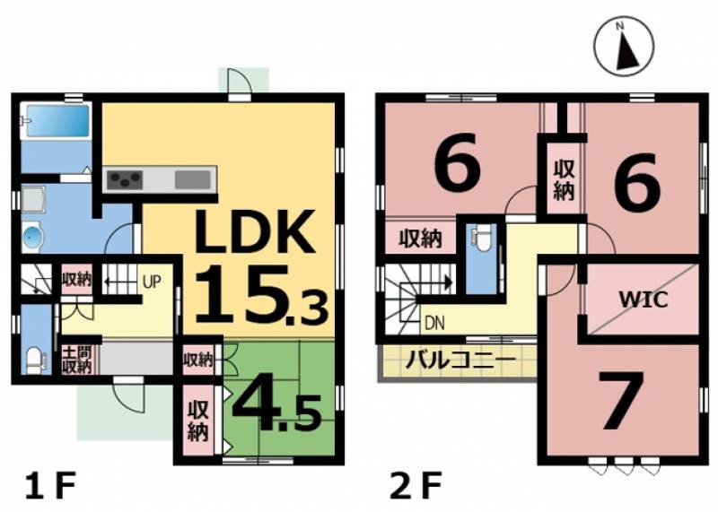 松山市久万ノ台 一戸建 の間取り画像