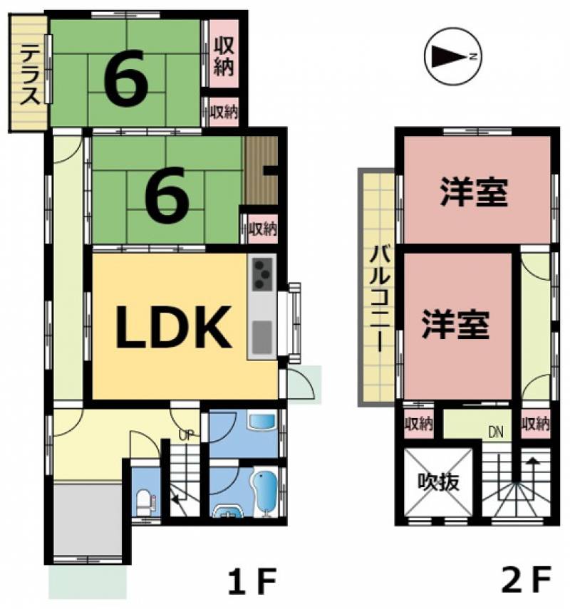 松山市下伊台町 一戸建 の間取り画像