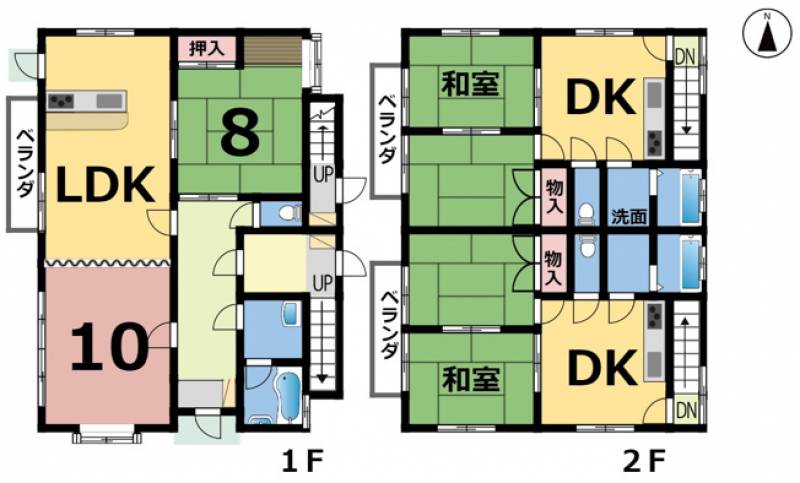 松山市余戸東 一戸建 の間取り画像