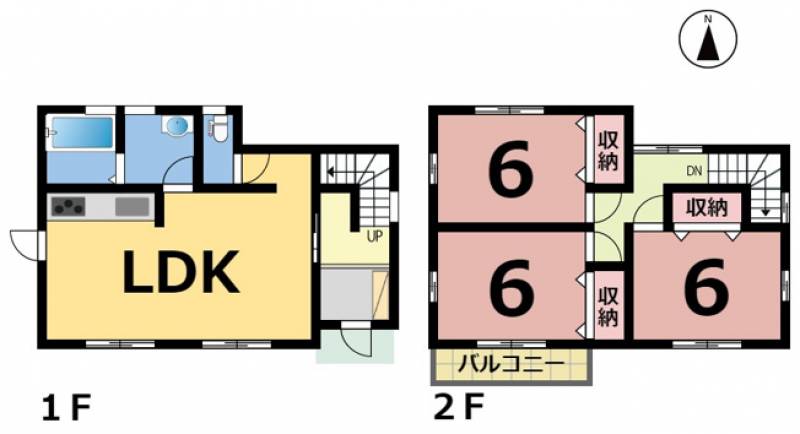 松山市南江戸 一戸建 の間取り画像