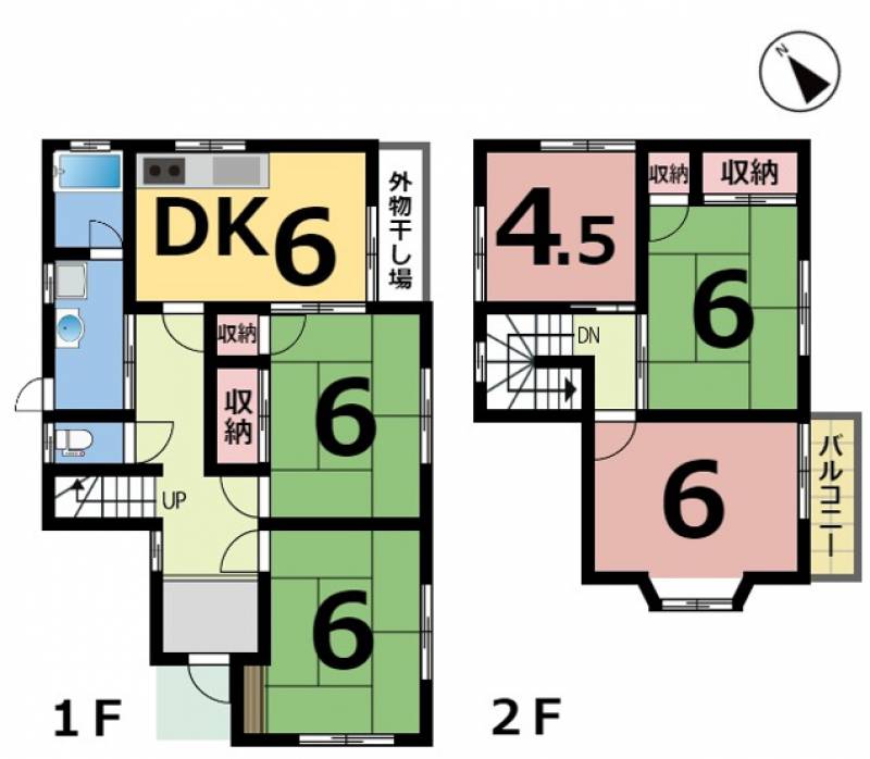 松山市太山寺町 一戸建 の間取り画像