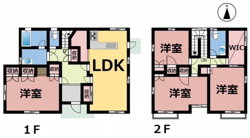 松山市三杉町 一戸建 の間取り画像