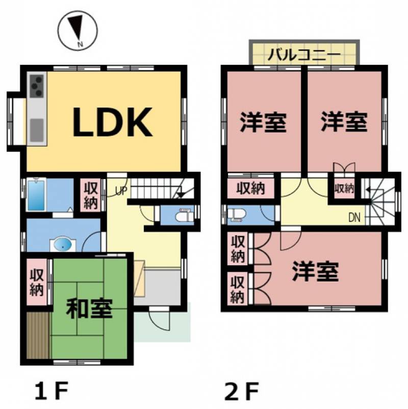 松山市東垣生町 一戸建 の間取り画像