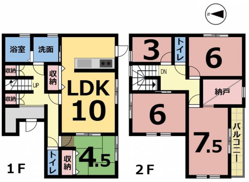 松山市馬木町 一戸建 の間取り画像