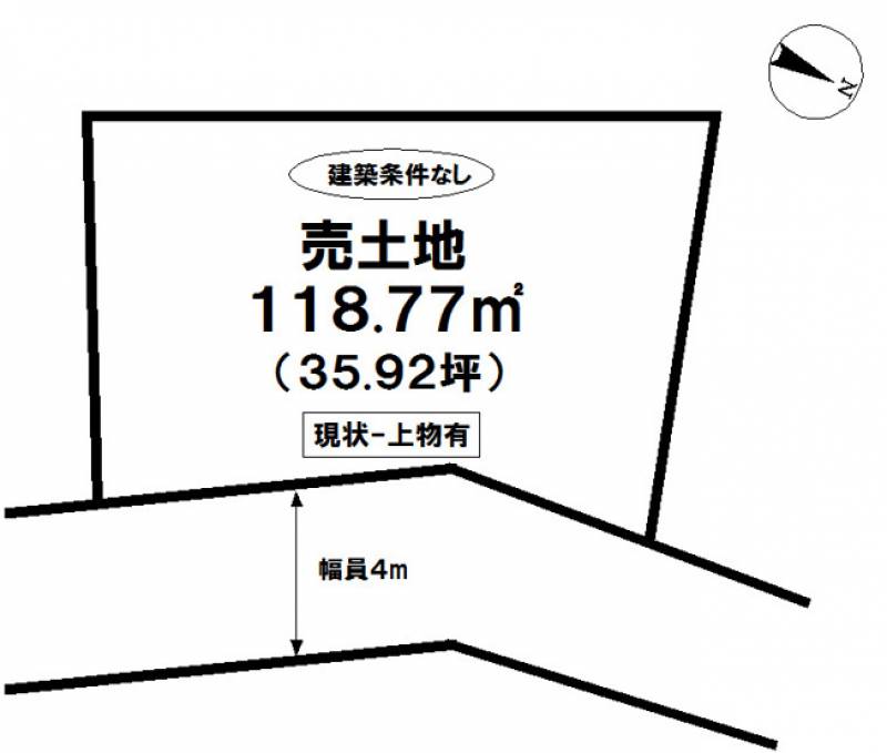 松山市松ノ木  の区画図