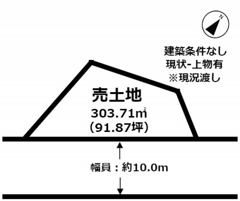 四国中央市土居町上野  の区画図