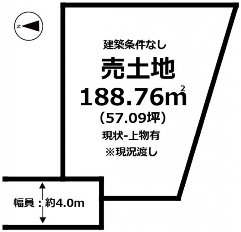 松山市古三津  の区画図