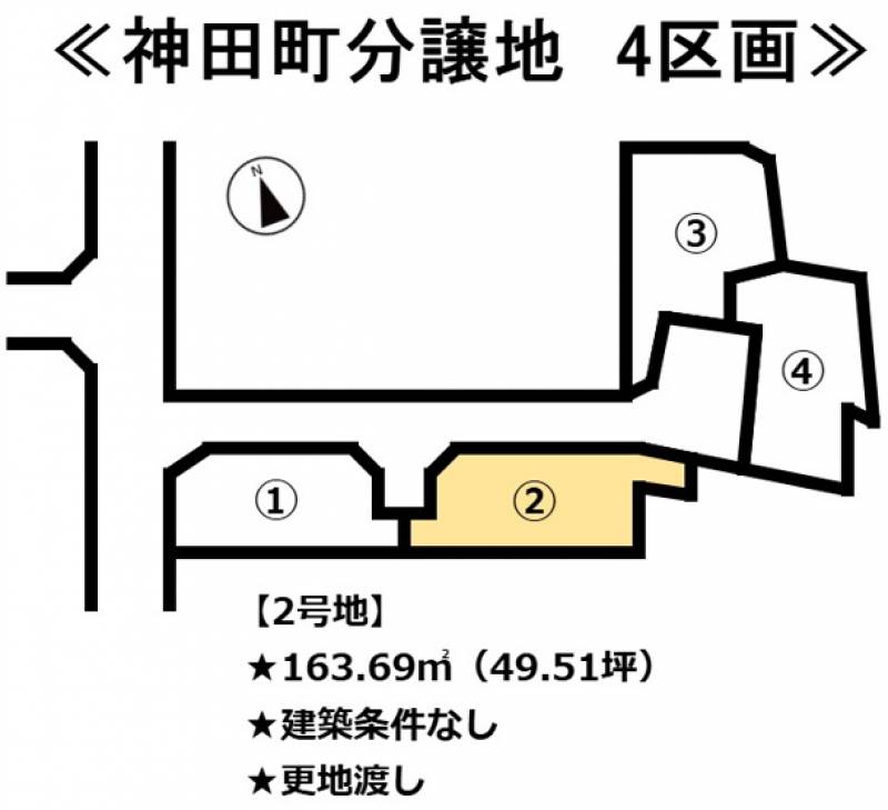 松山市神田町  の区画図