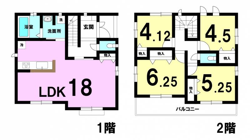 松山市西垣生町 一戸建 B号棟の間取り画像