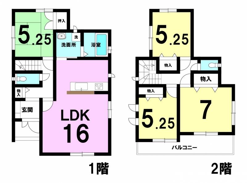 松山市空港通り 一戸建 Gの間取り画像