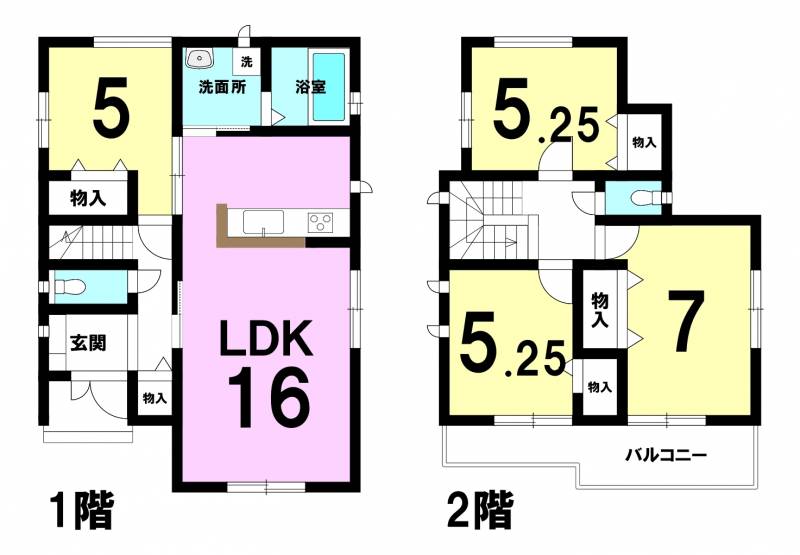 松山市空港通り 一戸建 Iの間取り画像