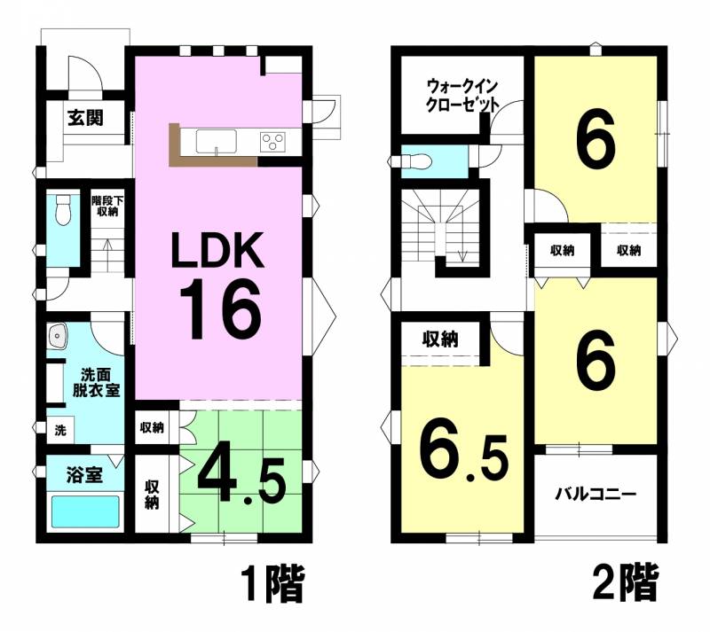 伊予郡松前町西古泉 一戸建 Aの間取り画像