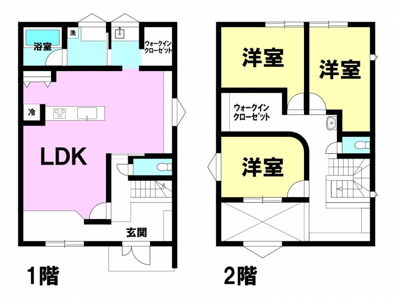 伊予郡松前町浜 一戸建 の間取り画像