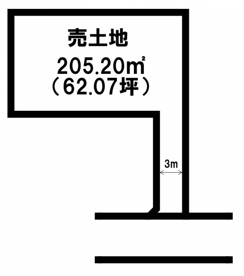 松山市東垣生町 の区画図