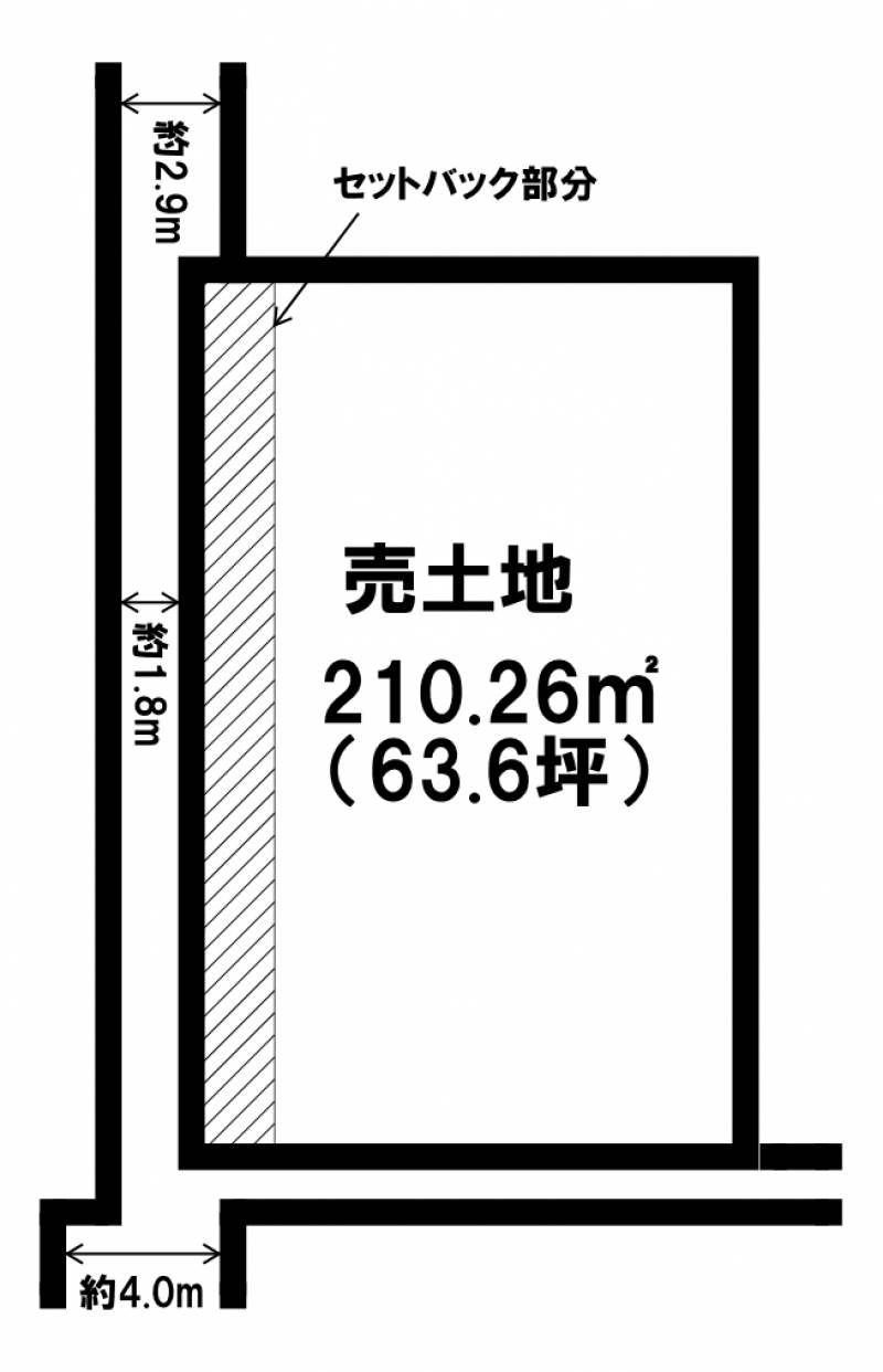 伊予市下吾川 の区画図