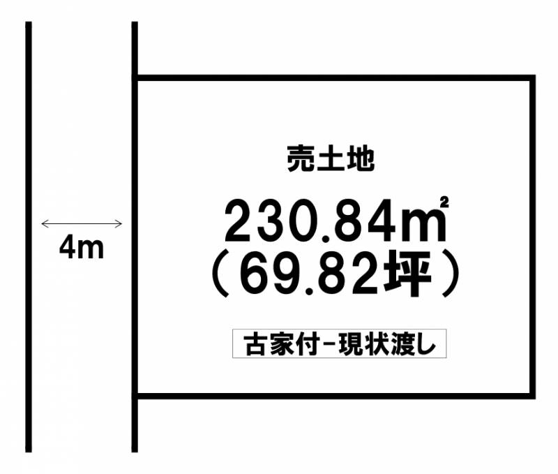 伊予市下吾川 の区画図