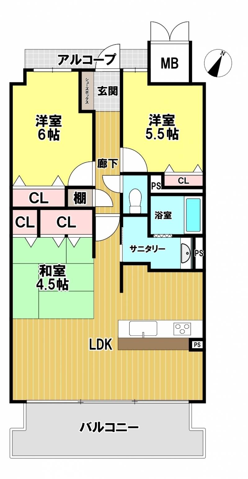 アルファステイツ新居浜駅 1104の間取り画像