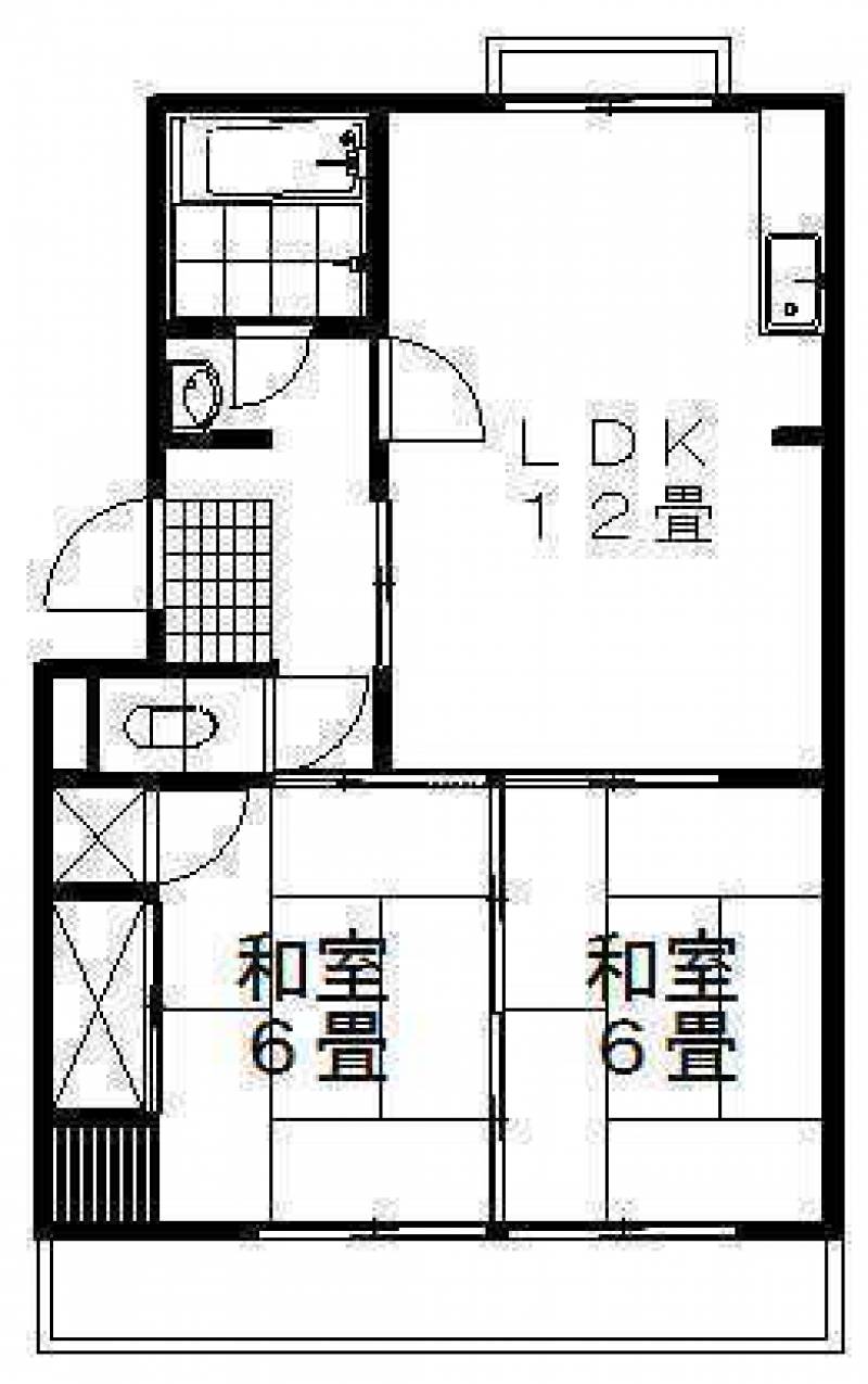 東雲マンションB号棟 450の間取り画像