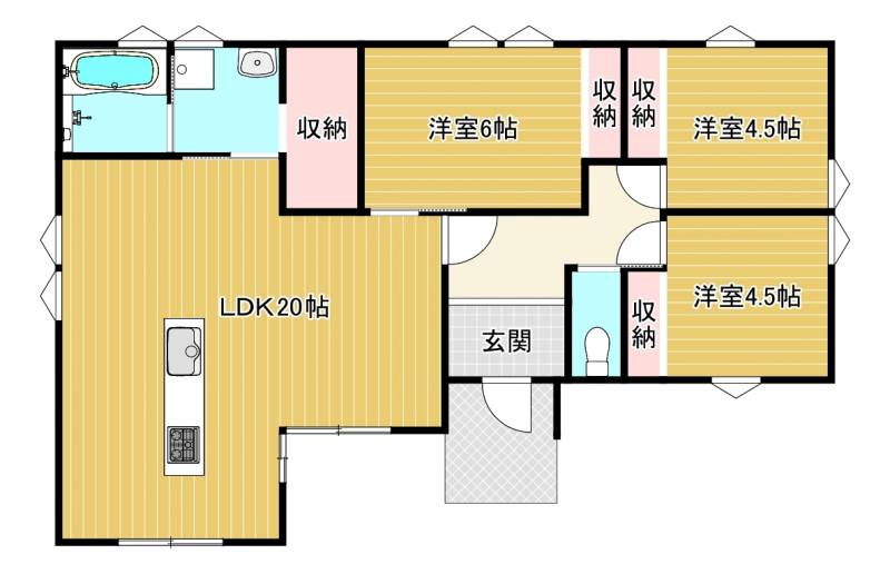 新居浜市松の木町 一戸建 の間取り画像