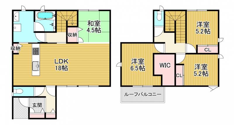 新居浜市河内町 一戸建 の間取り画像