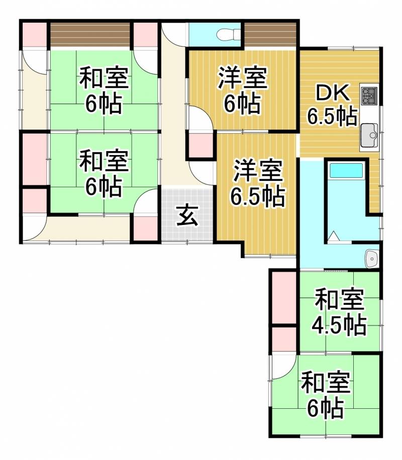 新居浜市宮西町 一戸建 の間取り画像