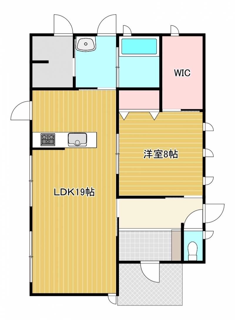 新居浜市東田 一戸建 の間取り画像