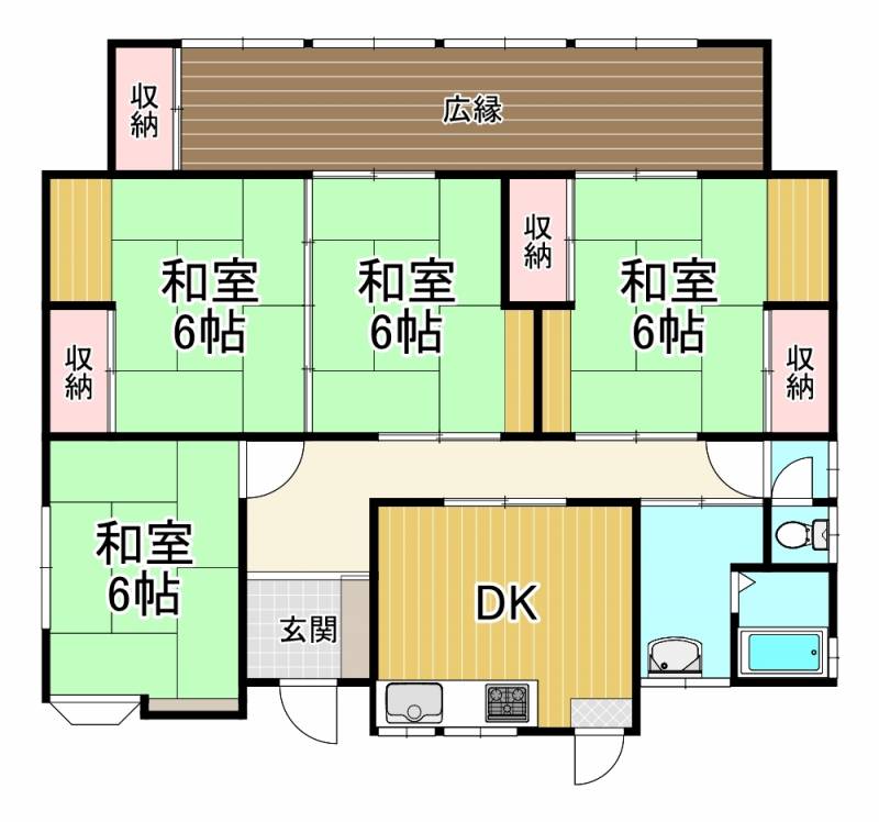 新居浜市船木 一戸建 の間取り画像