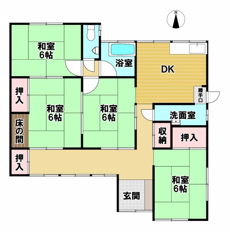 新居浜市星原町 一戸建 の間取り画像