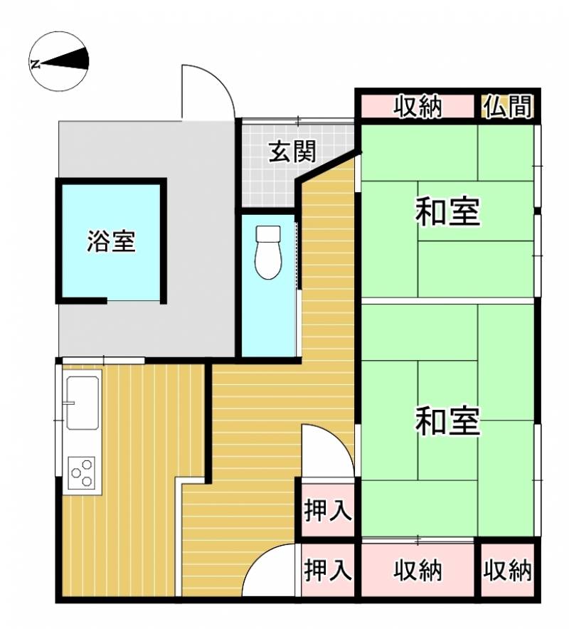 新居浜市高田 一戸建 の間取り画像