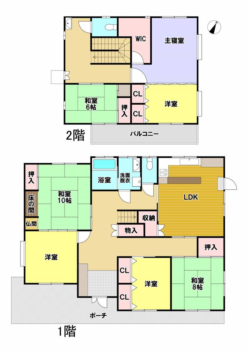 新居浜市滝の宮町 一戸建 の間取り画像