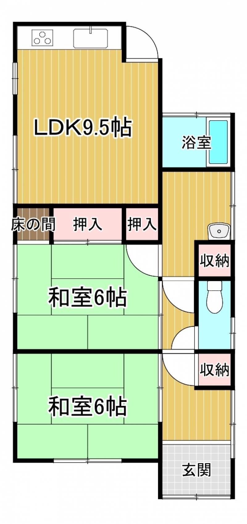 新居浜市沢津町 一戸建 の間取り画像