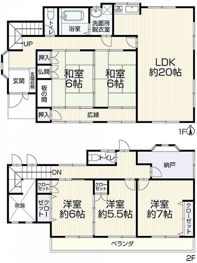 新居浜市西連寺町 一戸建 の間取り画像