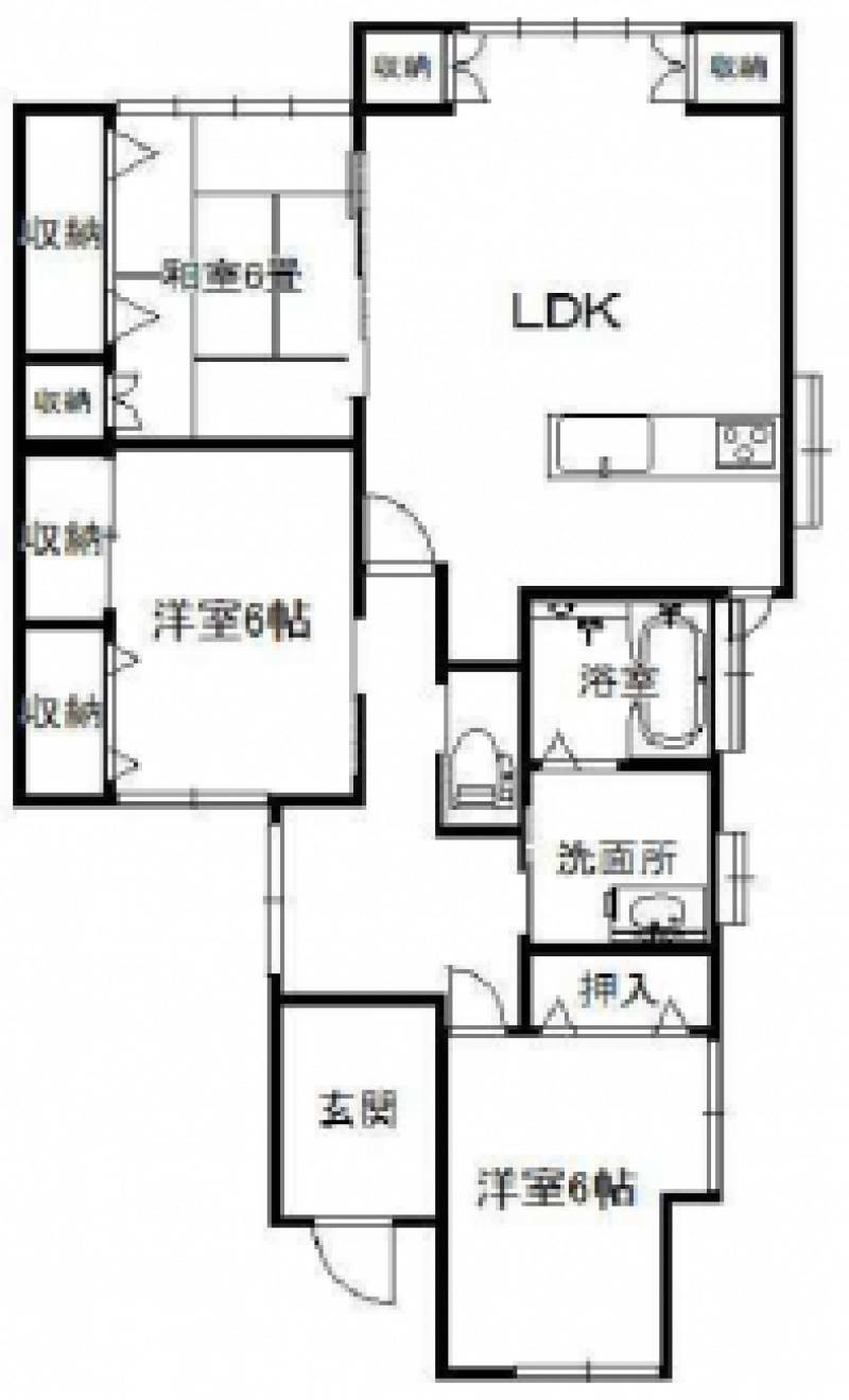 新居浜市中筋町 一戸建 の間取り画像