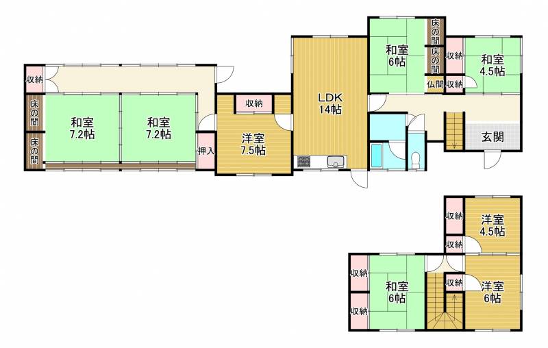 新居浜市御蔵町 一戸建 の間取り画像