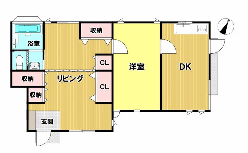 新居浜市新須賀町 一戸建 の間取り画像