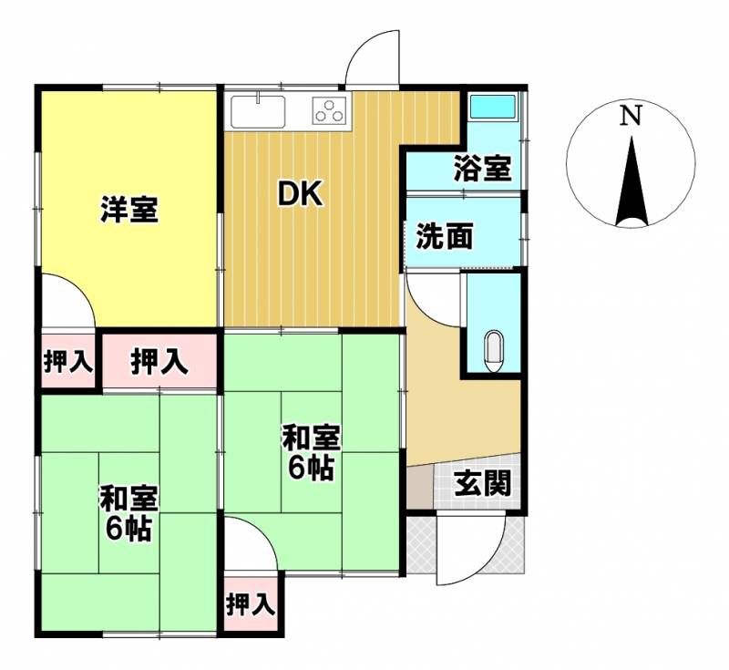 新居浜市松神子 一戸建 の間取り画像