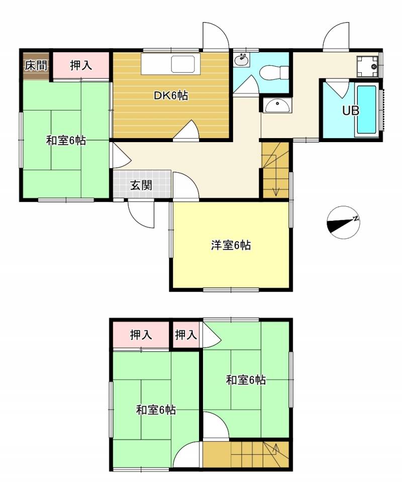 新居浜市船木 一戸建 の間取り画像