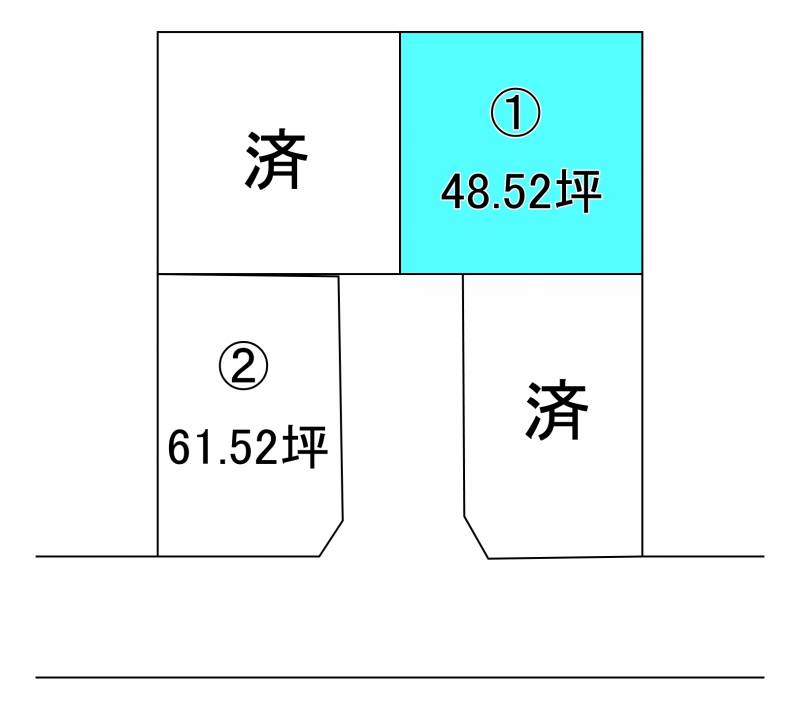 新居浜市上泉町  1の区画図