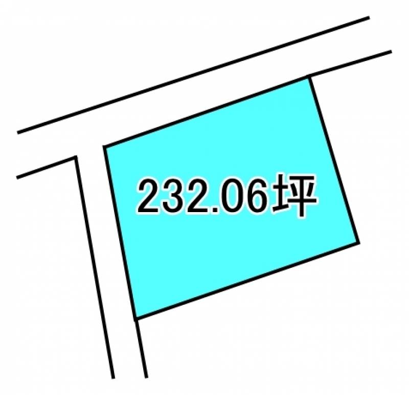 新居浜市田の上  の区画図