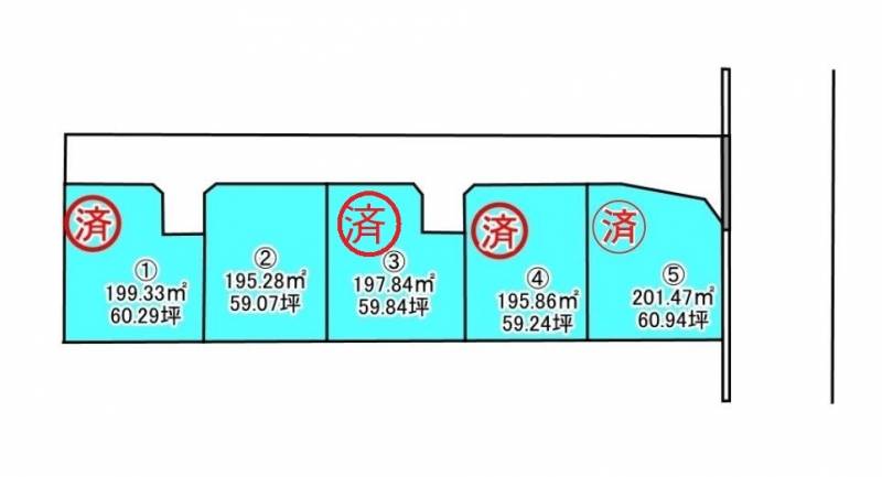 新居浜市宇高町  2の区画図