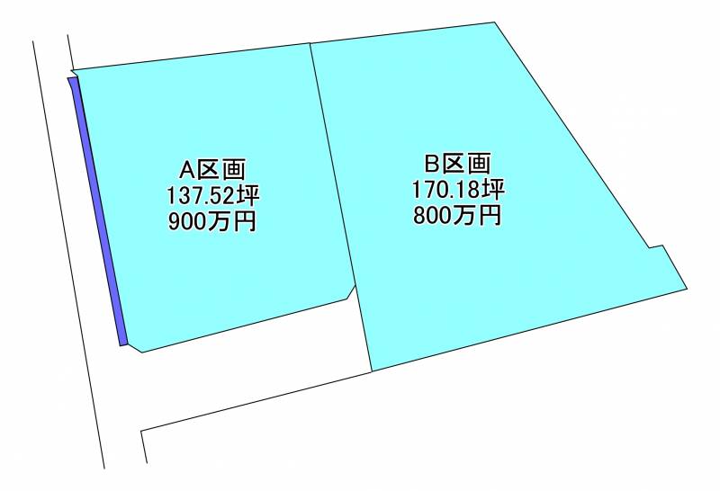 新居浜市下泉町  Aの区画図