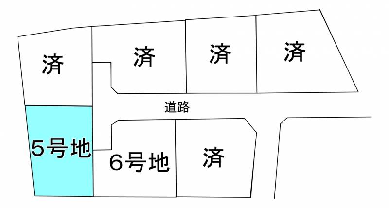 新居浜市西連寺町  5の区画図