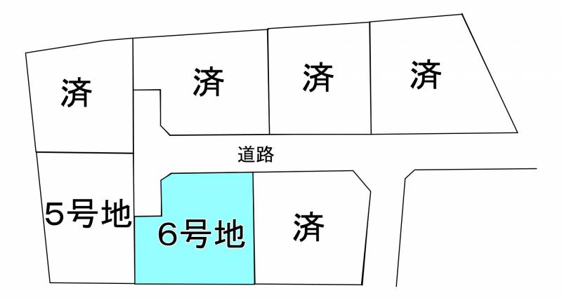 新居浜市西連寺町  6の区画図