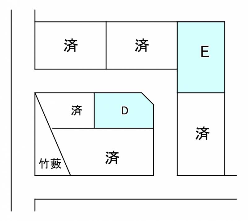 新居浜市船木  Ｄの区画図