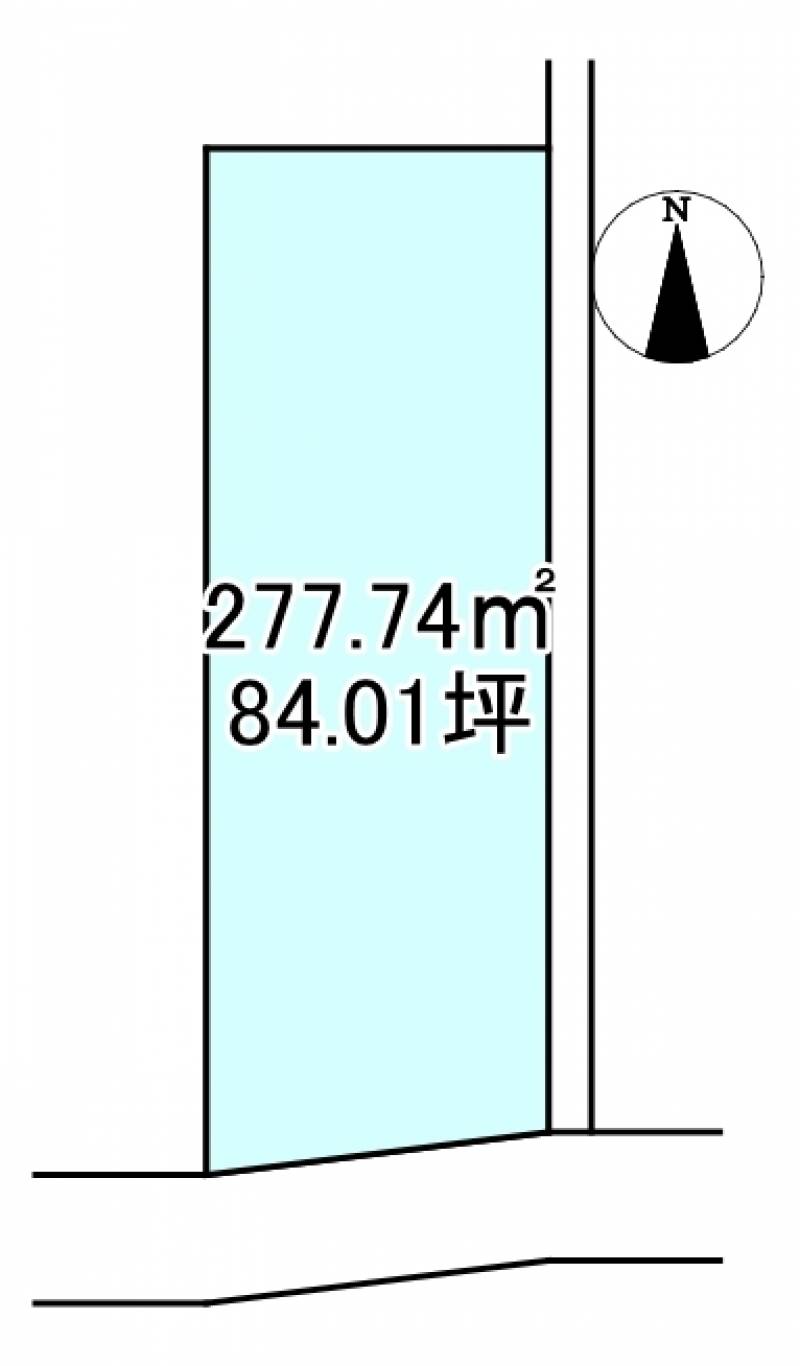 新居浜市本郷  の区画図