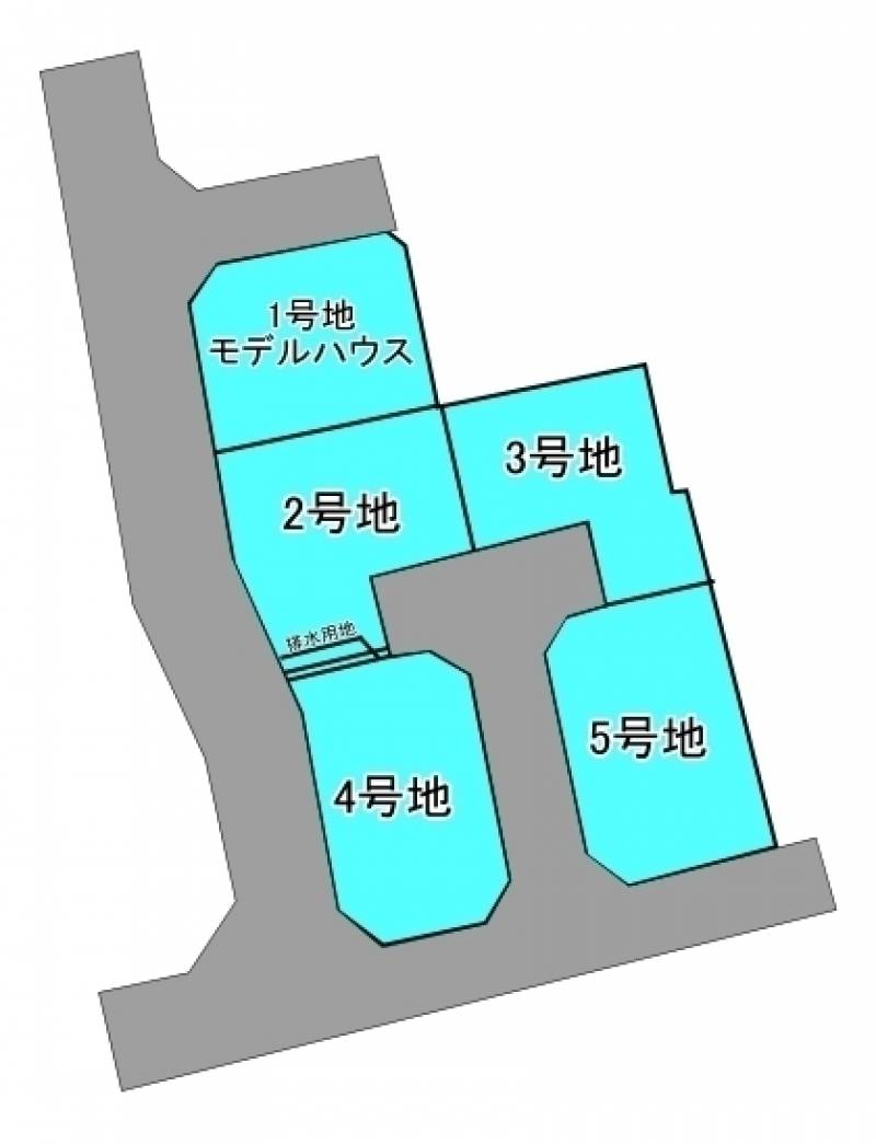 新居浜市土橋  4の区画図