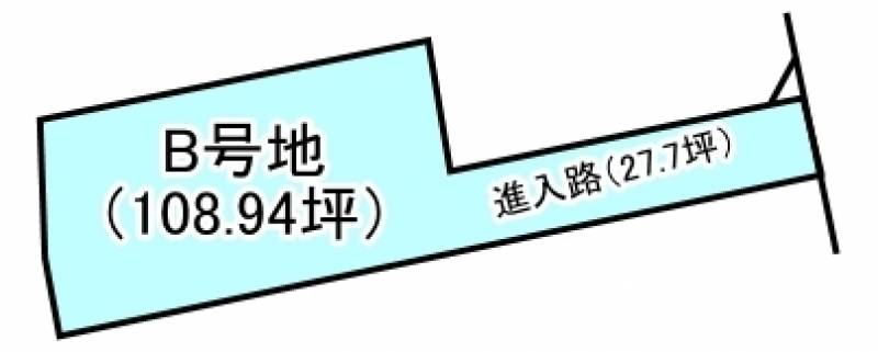 新居浜市庄内町  B号地の区画図