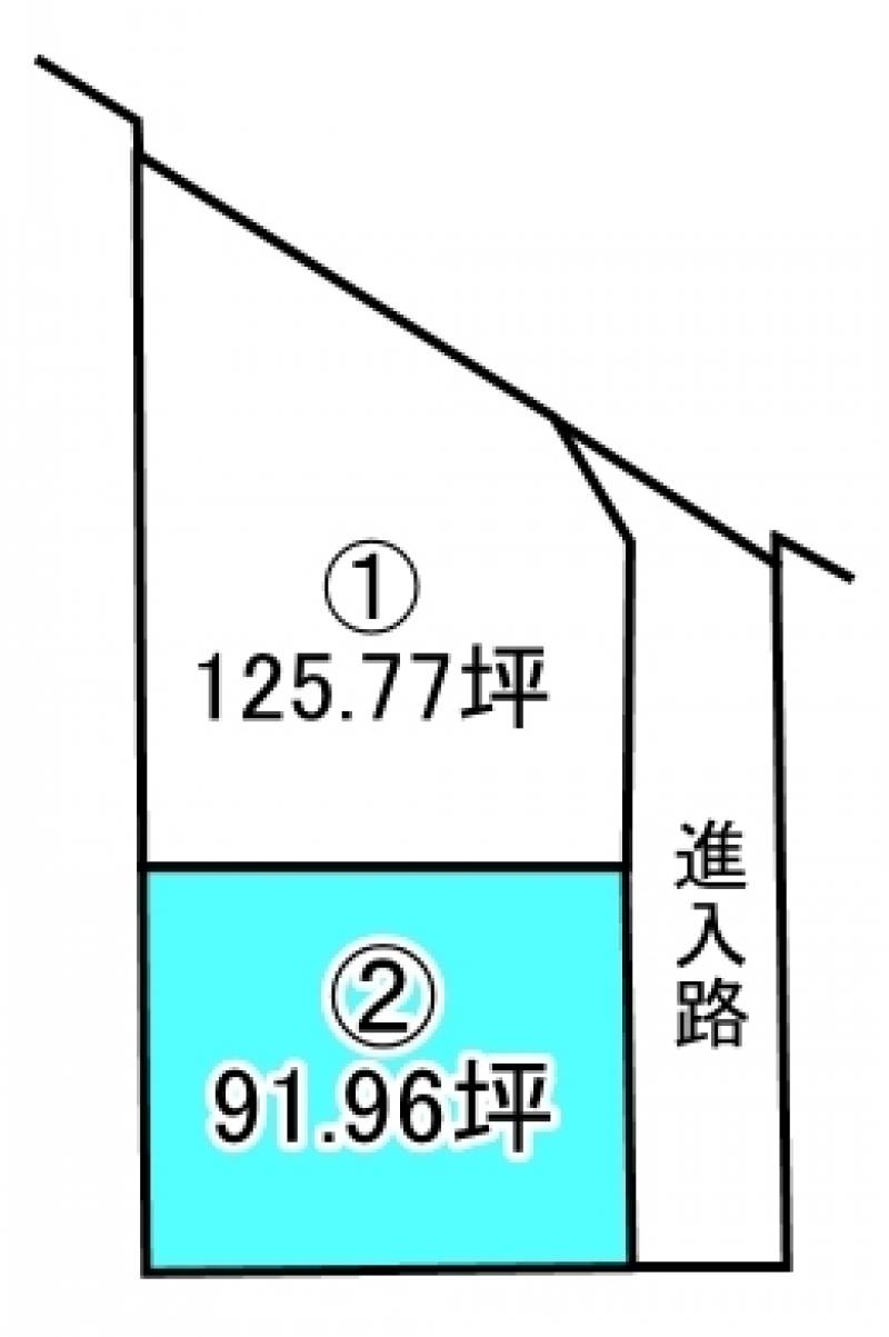 新居浜市船木  2の区画図